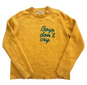 Sandrine Rose Free People Boys Don't Cry Cashmere Wool Sweater XS Distressed